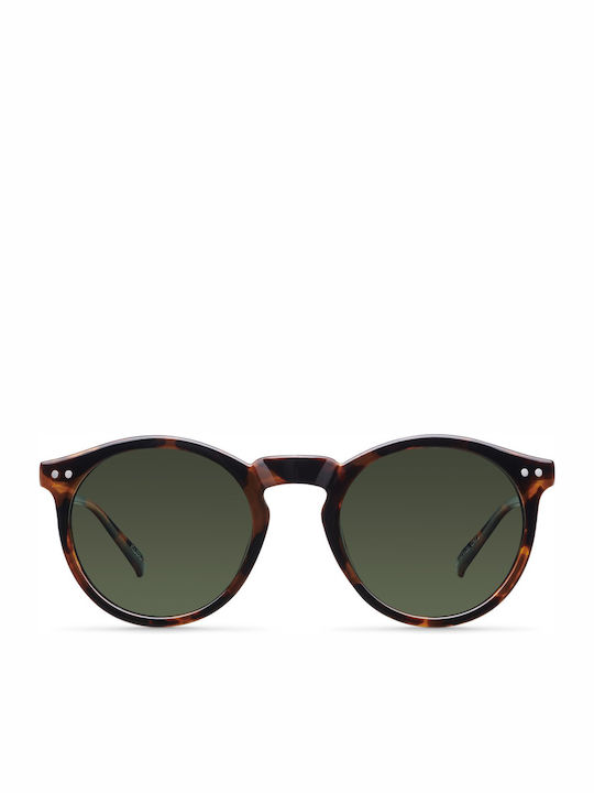 Meller Kubu Unisex Sunglasses with Brown Plastic Frame and Green Lens K-TIGOLI