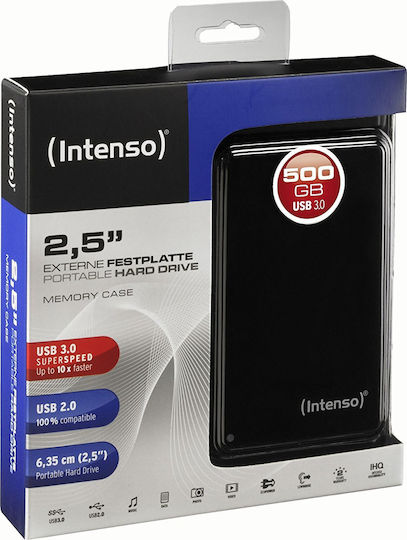 Intenso Memory Case USB 3.0 External 2.5" HDD 500GB Black