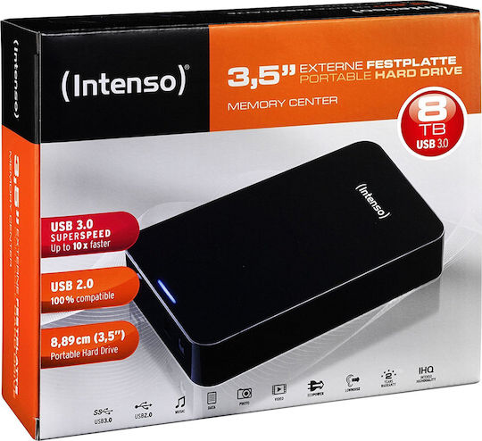 Intenso Memory Center USB 3.0 Externe HDD 8TB 3.5" Schwarz
