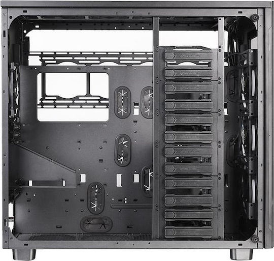 Thermaltake View 91 Tempered Glass RGB Edition Gaming Ultra Tower Κουτί Υπολογιστή με Πλαϊνό Παράθυρο Μαύρο