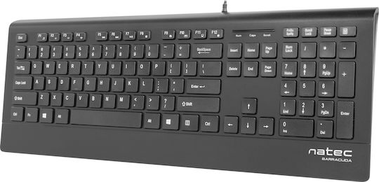 Natec Barracuda Slim Πληκτρολόγιο Αγγλικό US