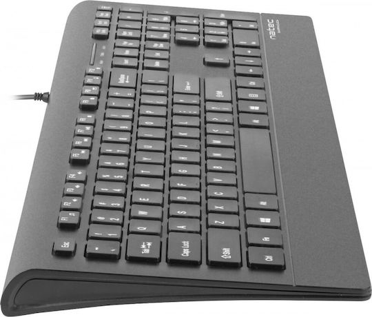 Natec Barracuda Slim Πληκτρολόγιο Αγγλικό US
