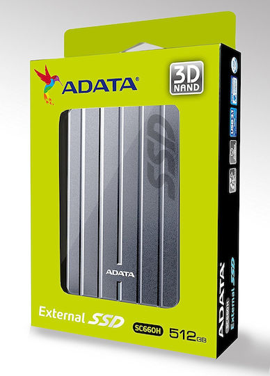 Adata SC660H USB 3.0 External 2.5" SSD 512GB Black
