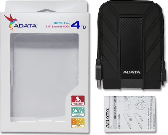 Adata HD710 Pro USB 3.1 External 2.5" HDD 4TB Black