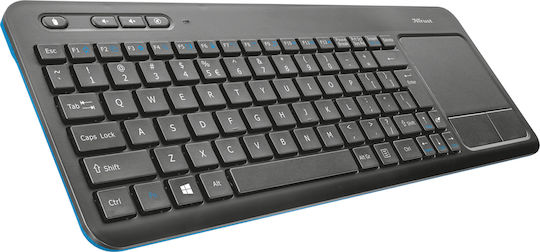 Trust Veza Kabellos Tastatur mit Touchpad Schwarz