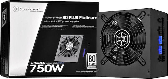 Silverstone Strider Platinum 750W Μαύρο Τροφοδοτικό Υπολογιστή Full Modular 80 Plus Platinum