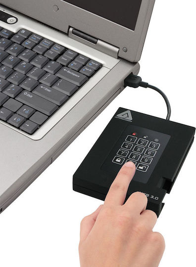 Apricorn Aegis Fortress USB-A 3.0 External Hard Drive 2TB 2.5" Black