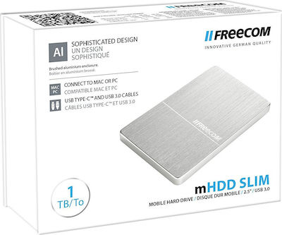 Freecom mHDD Slim USB 3.0 1TB 2.5" Gold