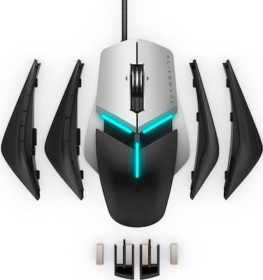 Dell Alienware Elite AW958 Безжична RGB Гейминг Мишка 12000 DPI Многоцветен