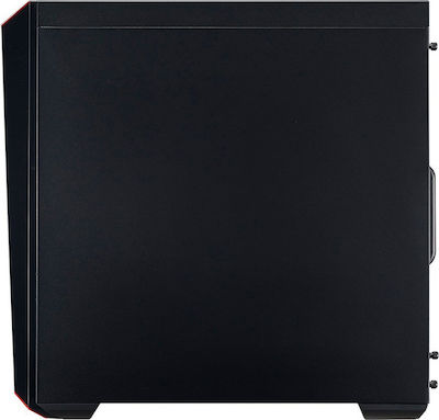 CoolerMaster Masterbox Lite 5 RGB Gaming Midi Tower Κουτί Υπολογιστή με Πλαϊνό Παράθυρο Μαύρο