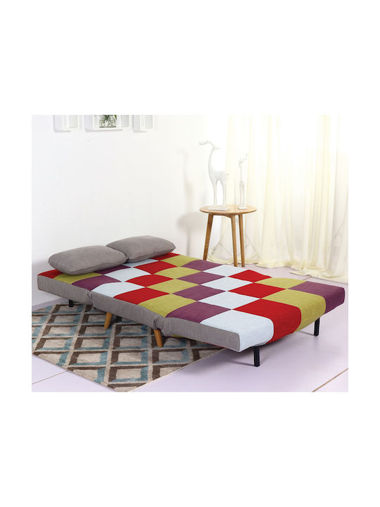 Sara Two-Seater Couch Bed Multicolour 120x89x88 cm
