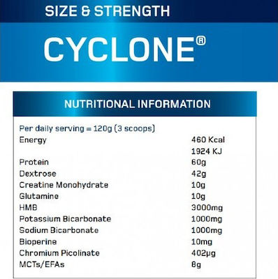 Maximuscle Size & Strength Cyclone mit Geschmack Schokolade 2.7kg