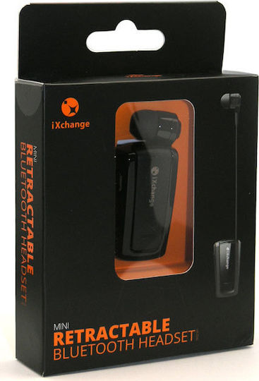 iXchange UA-25 In-ear Bluetooth Handsfree Ακουστικό Πέτου Μαύρο