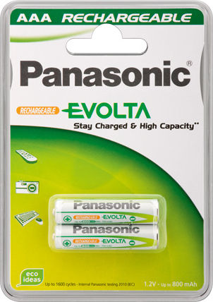 Panasonic Stay Charged Επαναφορτιζόμενες Μπαταρίες AAA Ni-MH 750mAh 1.2V 2τμχ