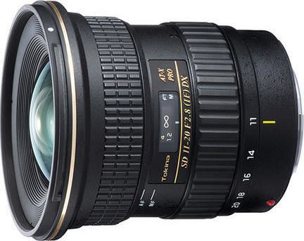 Tokina Crop Camera Lens AT-X 11-20mm f/2.8 PRO DX Wide Angle Zoom for Nikon F Mount Black