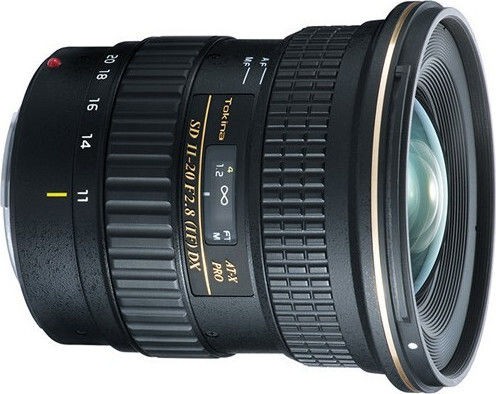 Tokina Crop Camera Lens AT-X 11-20mm f/2.8 PRO DX Wide Angle Zoom for Nikon F Mount Black