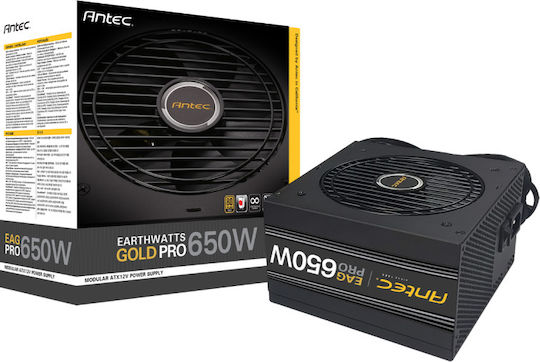 Antec Earthwatts Gold Pro 650W Τροφοδοτικό Υπολογιστή Semi Modular 80 Plus Gold