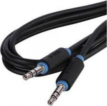 Prolink Καλώδιο Ήχου 3.5mm male - 3.5mm male Μαύρο 0.5m PB105-0050