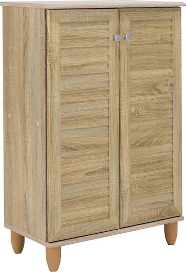 Santo Wooden Shoe Organizer with 4 Shelves Beige 60x34.5x91.5cm