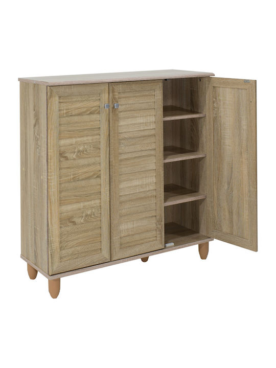 Santo Wooden Shoe Organizer with 4 Shelves Sonoma 89.5x34.5x91.5cm