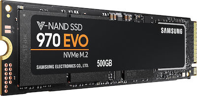 Samsung 970 Evo SSD 500GB τύπου M.2 με σύνδεση PCI Express 3.0 MZ-V7E500BW