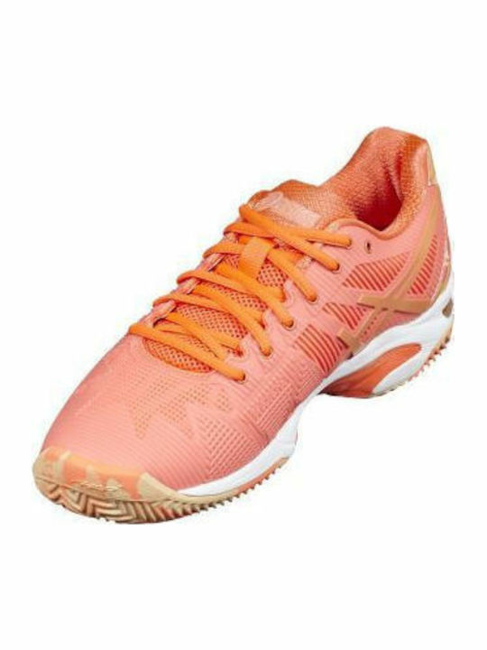 ASICS Gel-Solution Speed 3 L.E Γυναικεία Παπούτσια Τένις για Χωμάτινα Γήπεδα Πορτοκαλί