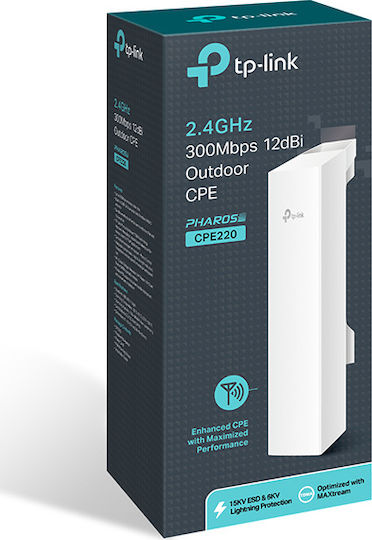 TP-LINK CPE220 v3 Zugriffspunkt Wi‑Fi 4 Einzelband (2,4 GHz) in Einzelner Bausatz