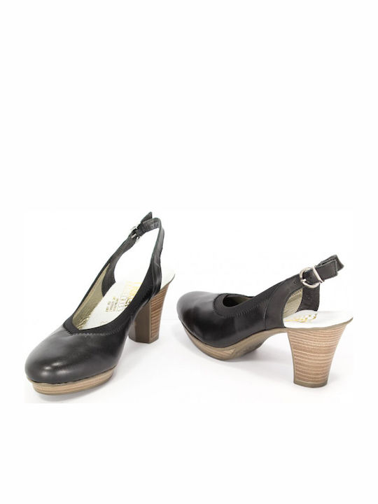 Anatomic Leather Black Heels