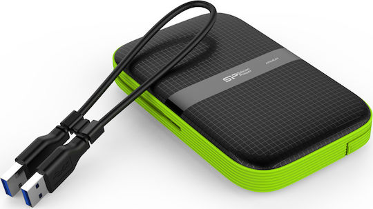 Silicon Power Armor A60 USB 3.1 External 2.5" HDD 5TB Black / Green