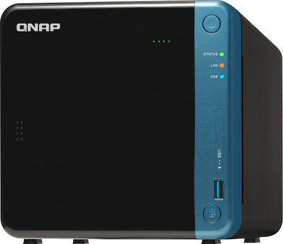 QNap TS-453BE-2G NAS Tower με 4 θέσεις για HDD/SSD και 2 θύρες Ethernet