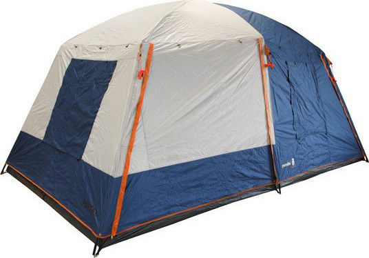 Panda Portal Camping Tent Cabin Blue with Double Cloth 4 Seasons for 8 People 460x260x205cm