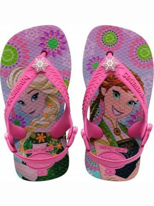 Havaianas Șlapi Copii Flip Flops Congelat Roz Frozen