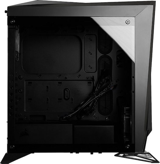 Corsair Carbide Series Spec-Omega Gaming Midi Tower Κουτί Υπολογιστή με Πλαϊνό Παράθυρο και RGB Φωτισμό Μαύρο