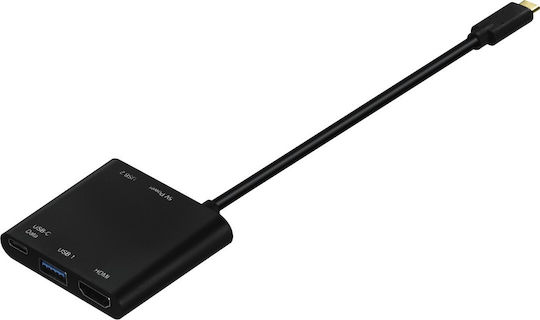 HAMA USB-C Докинг станция с HDMI 4K Черен (00135729)