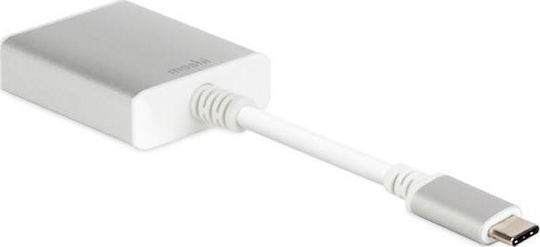 Moshi Μετατροπέας USB-C male σε VGA female Ασημί 1τμχ 99MO084201