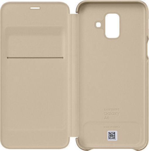 Samsung Book Synthetic Leather Gold (Galaxy A6 2018) GWW