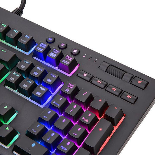 Thermaltake TT Premium X1 RGB Gaming Keyboard with Cherry MX Speed Switches and RGB Lighting (English US)