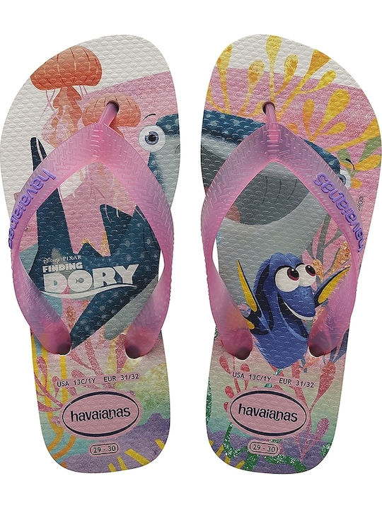 Havaianas Kinder Flip Flops Rosa Dory & Nemo