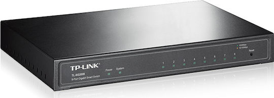 TP-LINK TL-SG2008 v2 Unverwaltet L2 Switch mit 8 Ports Gigabit (1Gbps) Ethernet
