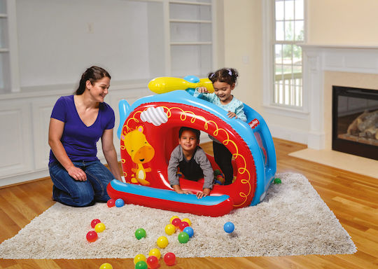 Bestway Jucărie De Activitate Pentru Bebeluși Fisher Price Elicopter Ball Pit Pentru Vârsta Peste 24 De Luni