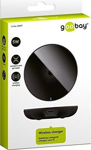 Goobay Ασύρματος Φορτιστής (Qi Pad) 5W Μαύρος (59877)