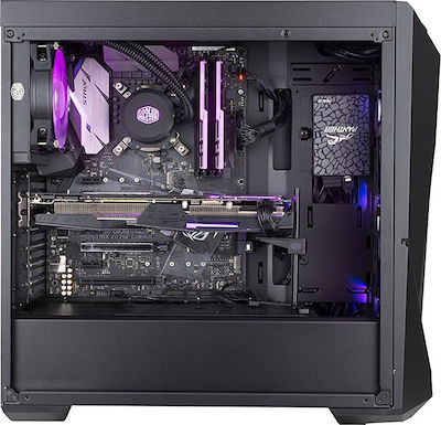 CoolerMaster MasterBox K500 Gaming Midi Tower Κουτί Υπολογιστή με Πλαϊνό Παράθυρο και RGB Φωτισμό Μαύρο