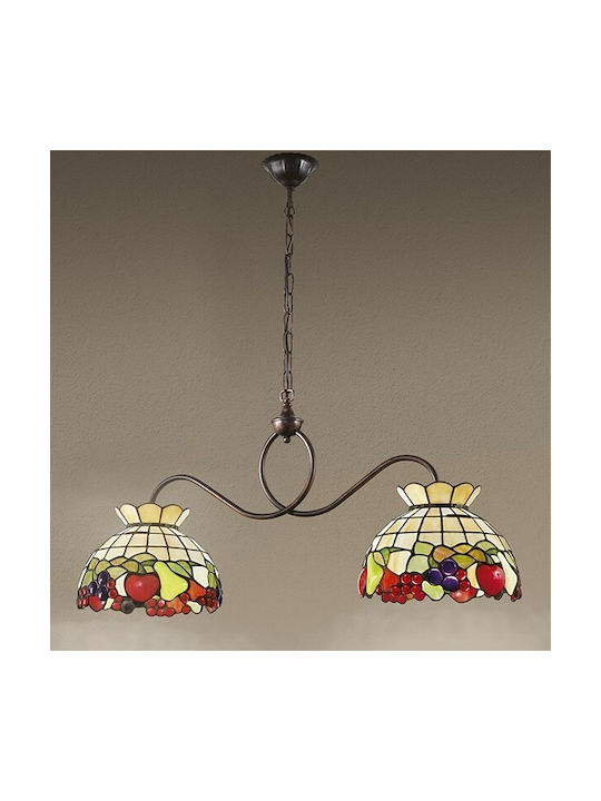 Perenz Pendant Light Two-Light Bell for Socket E27 Multicolour B608