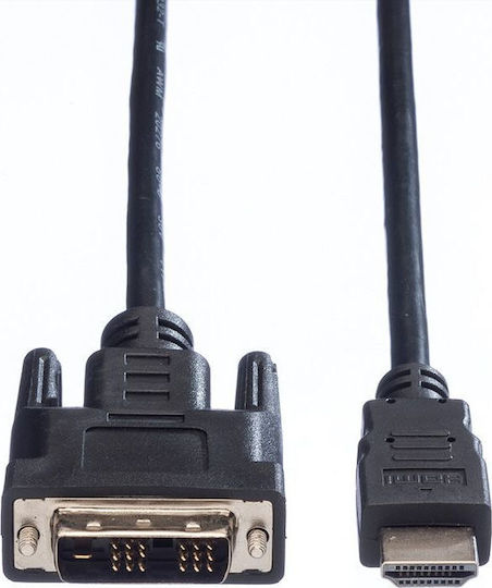 Value 1m DVI-D male to HDMI male Cable Black (11.99.5519)