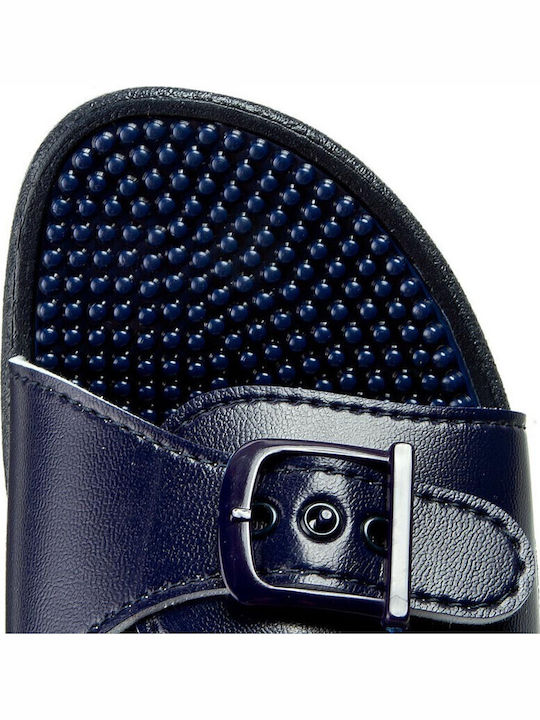 New Massage Women's Flat Sandals Anatomic in Navy Blue Color