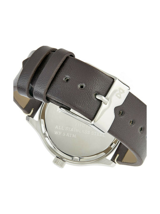 Mark Maddox Uhr Batterie mit Schwarz Lederarmband HC7101-37