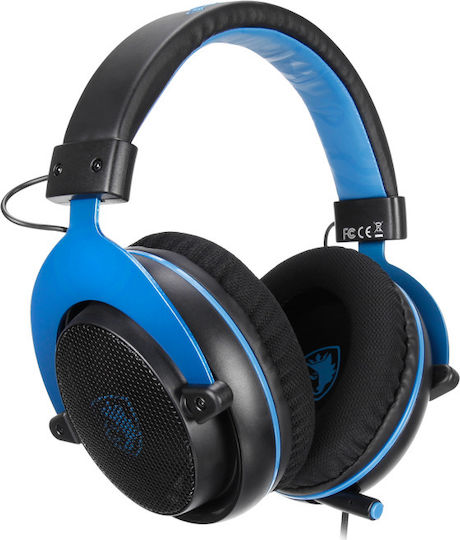 Sades Mpower Over Ear Gaming Headset με σύνδεση 3.5mm Μπλε