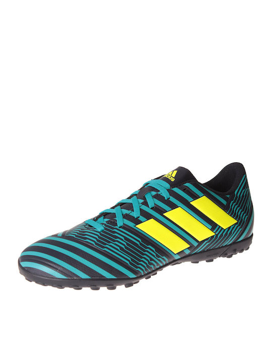 adidas FC 17.4 Low Football Shoes TF with Molded Cleats Blue