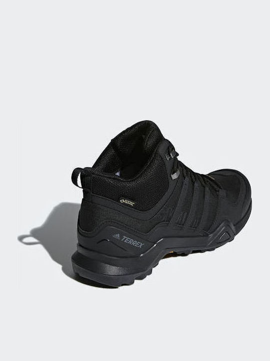adidas Terrex Swift R2 Mid GTX Men's Hiking Waterproof Boots With Gore-Tex Membrane Core Black