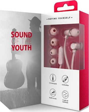 Forever MSE-100 In-Ear Freihändig Kopfhörer mit Stecker 3.5mm Rose Gold